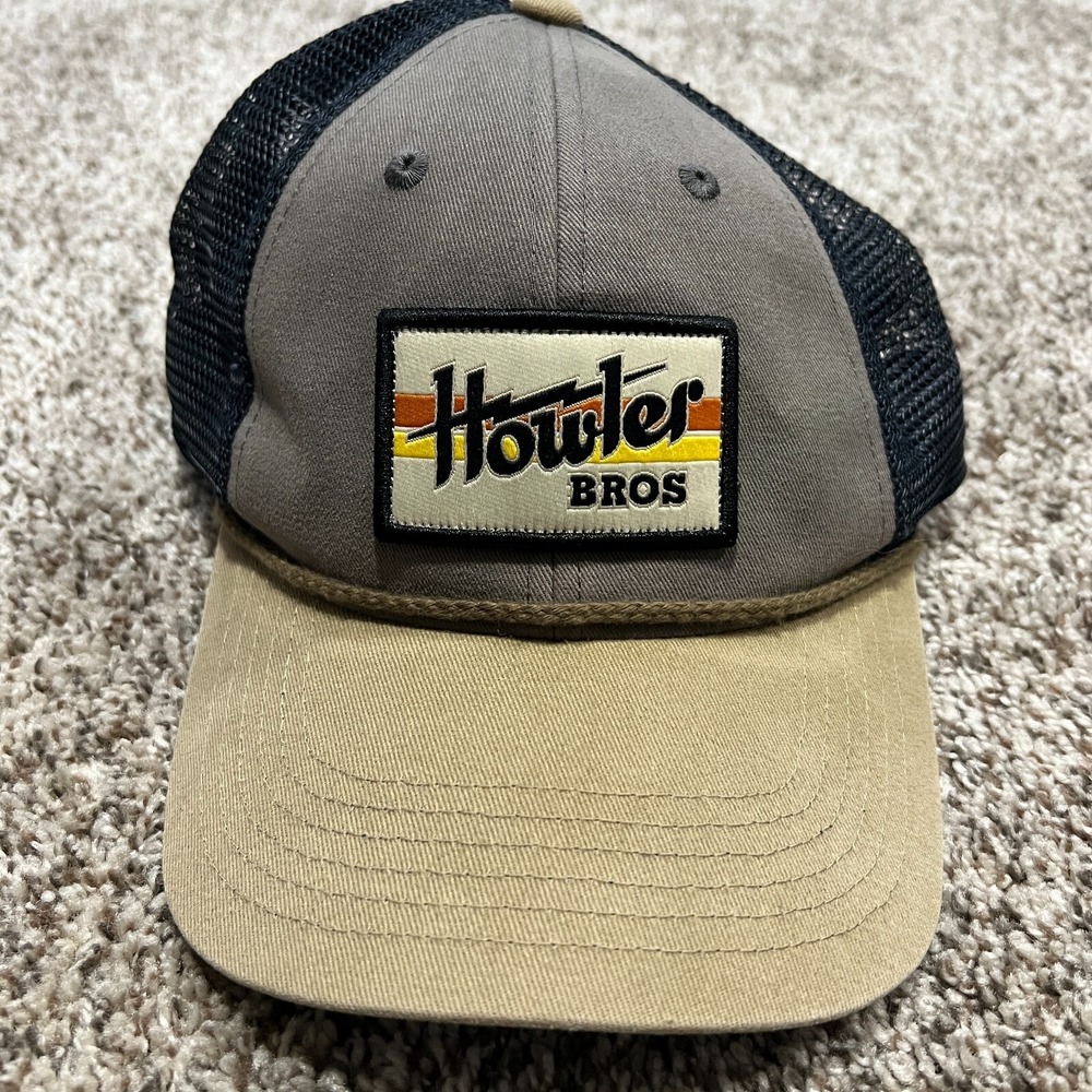 Howler Bros Hat Adult Snapback Gray Rope Rare Cap Patch Logo Beach california